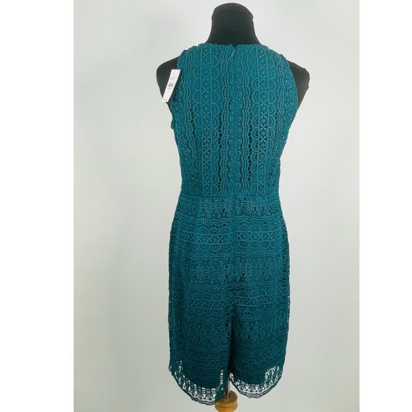 NWT LOFT Lace Crochet Sheath Dress Size 2 - Picture 3 of 11